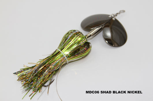double cowgirl fishing lure with inline sinker MDC (Micro Double Cowgirl) – Musky Mayhem Tackle llc